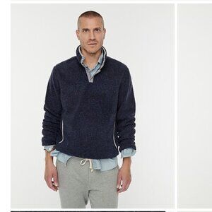 J.Crew Men's Nordic mockneck pullover in sherpa fleece
